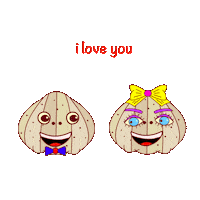 Excited Love You Sticker
