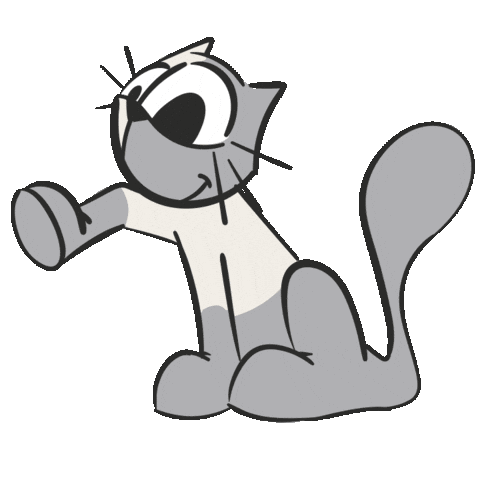 Cat Ball Sticker by Ferribiella