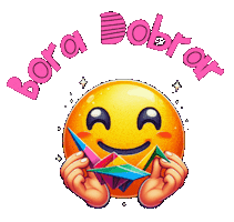 Emoji Origami Sticker by Atelier das Arteiras