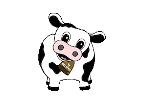 Cow Cowbell Sticker by Belstra Milling Company