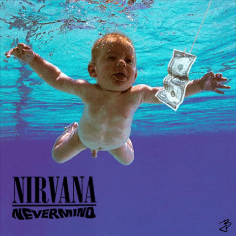 Kurt Cobain Baby GIF by jbetcom