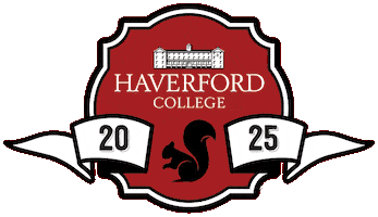 Badge Black Squirrel Sticker by Haverford College