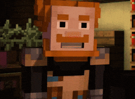Happy Minecraft Story Mode GIF
