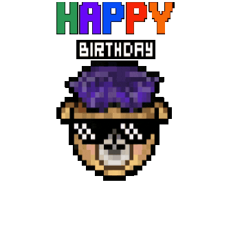 Happy Birthday Top Sticker