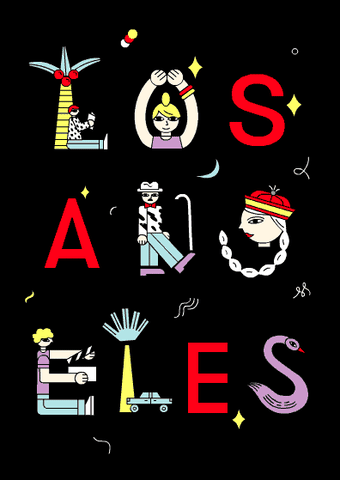 Los Angeles Car GIF by natashadzhola