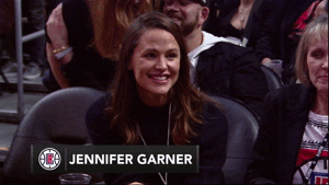 jennifer garner smile GIF by NBA
