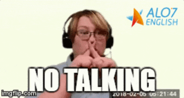no talking total physical response GIF by ALO7.com