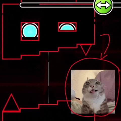 Geometry Dash Cat GIF