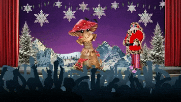 Christmas Mushroom GIF by The Masked Singer