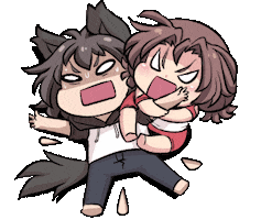 Angry Couple Sticker by Jin