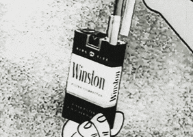 the flintstones cigarette GIF