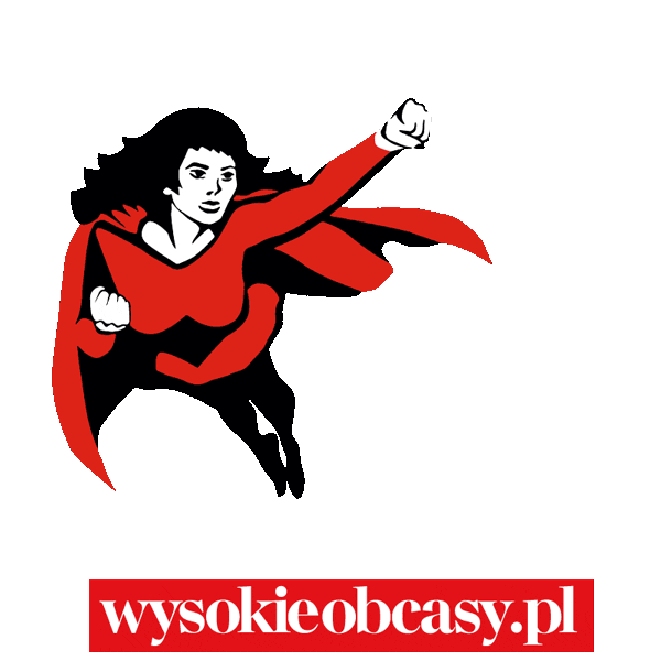 WysokieObcasy cape superwoman wysokieobcasy superbohaterka Sticker