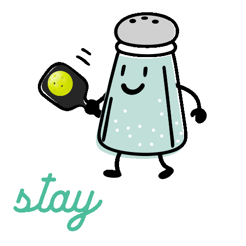 Pickleball Stay Salty Sticker by Salty Pickles Pod