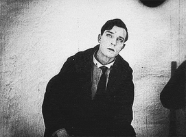 Buster Keaton Eye Roll GIF