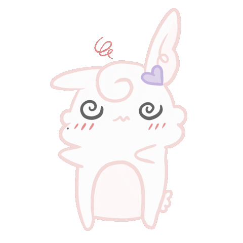 Confused Kawaii Bunny Sticker for iOS & Android | GIPHY