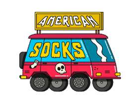 Car Skate Sticker by American Socks