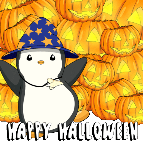 Trick Or Treat Halloween GIF by Pudgy Penguins