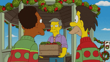 The Simpsons Christmas GIF by AniDom