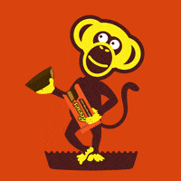 Peanut Butter Monkey GIF by MunchDiddlys