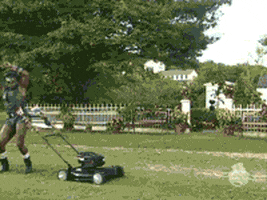 Gay Lawn Mower GIF