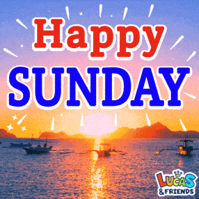 Happy Sunday Summer GIF by Lucas and Friends by RV AppStudios