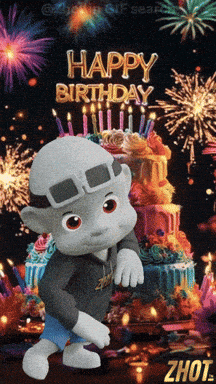 Celebrate Birthday Boy GIF by Zhot
