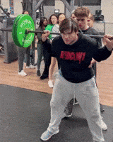 Gym Squatting GIF