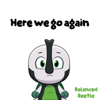 Here We Go Again Eye Roll GIF by VeeFriends