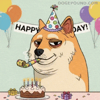 Tired Happy Birthday GIF by Doge Pound