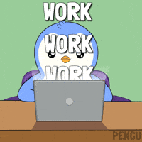 Working To Do GIF by Pudgy Penguins