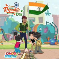 Constitution Republicday GIF by Chhota Bheem
