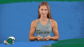 Track And Field Tulane GIF by GreenWave
