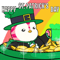 March 17 Rainbow GIF by Pudgy Penguins