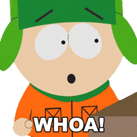 Kyle Broflovski Wow GIF by South Park