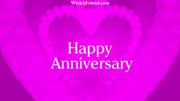 Happy Anniversary Hearts GIF by wishafriend