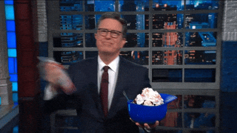 Happy Stephen Colbert GIF by The Late Show With Stephen Colbert