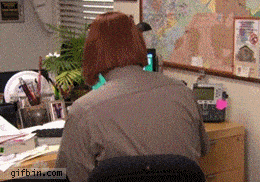 The Office Wig GIF