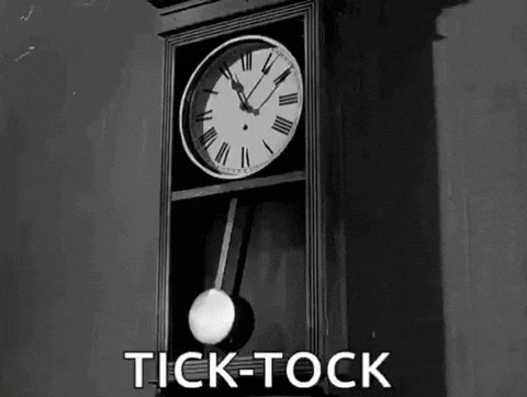 Giphy - Clock Tick Tock GIF by MOODMAN