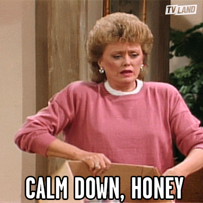 Giphy - Calm Down Golden Girls GIF by TV Land