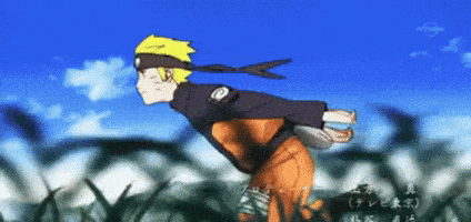 Naruto Uzumaki Running GIF by MOODMAN