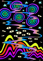 night sky animation GIF by YoMeryl