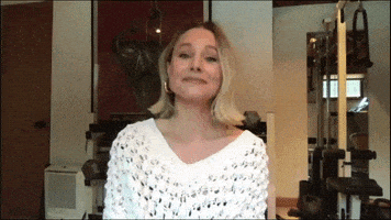 Kristen Bell GIF by The Late Show With Stephen Colbert