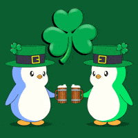 St Patricks Day Good Luck GIF by Pudgy Penguins