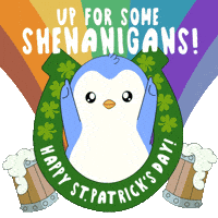 St Patricks Day Party GIF by Pudgy Penguins
