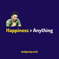 Happiness Quote GIF by Digital Pratik