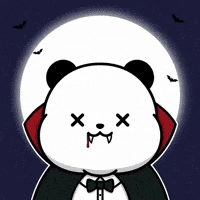 Full Moon Halloween GIF by Kanpai Pandas