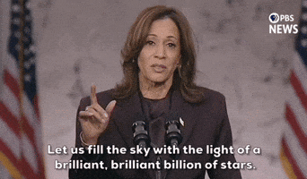 Kamala Harris Stars GIF by PBS News Kamala Harris Stars GIF by PBS News