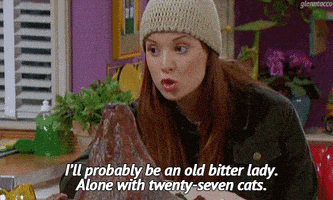 cat lady GIF