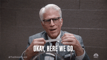 okay here we go the good place GIF by NBC