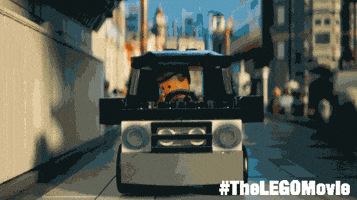 driving the lego movie GIF